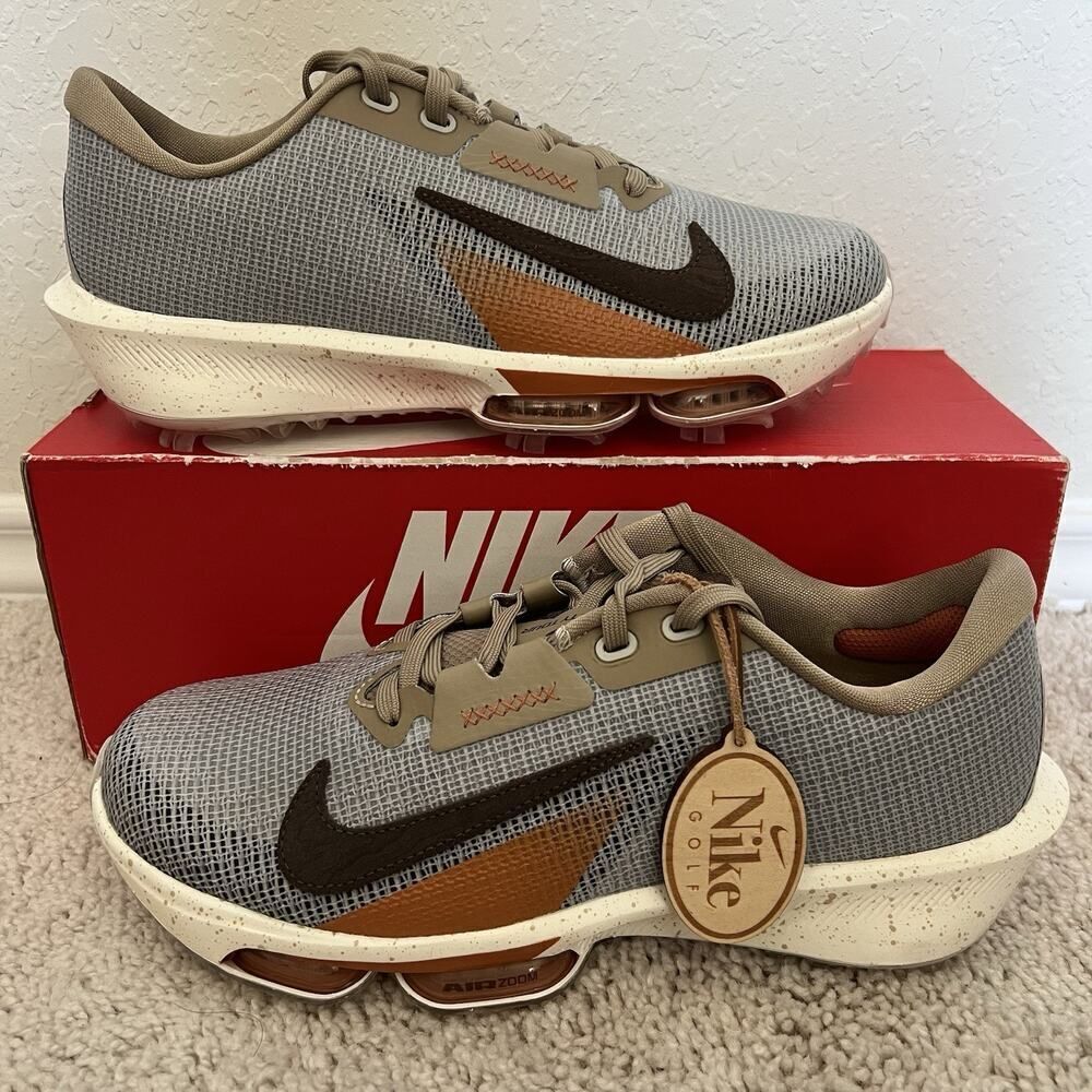 Nike Air Zoom Infinity Tour NRG Golf Cleats Gray FN6845-001 Men Size 7.5 New